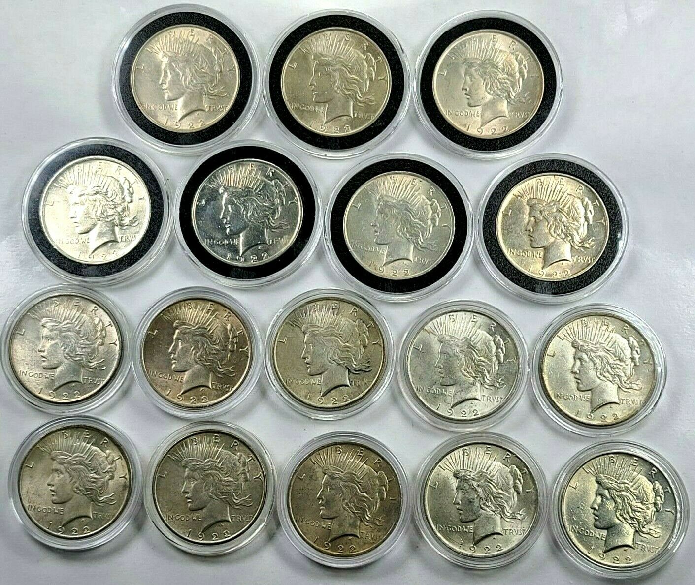 1922 P $1 Peace Silver Dollar Au/unc In Capsule ☆ 1 Coin From Lot