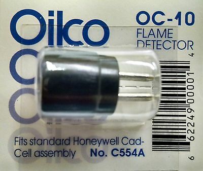 Oil Burner Cad Cell Eye C554a Replaces Oc-10, Honeywell 130367, 124607, Beckett