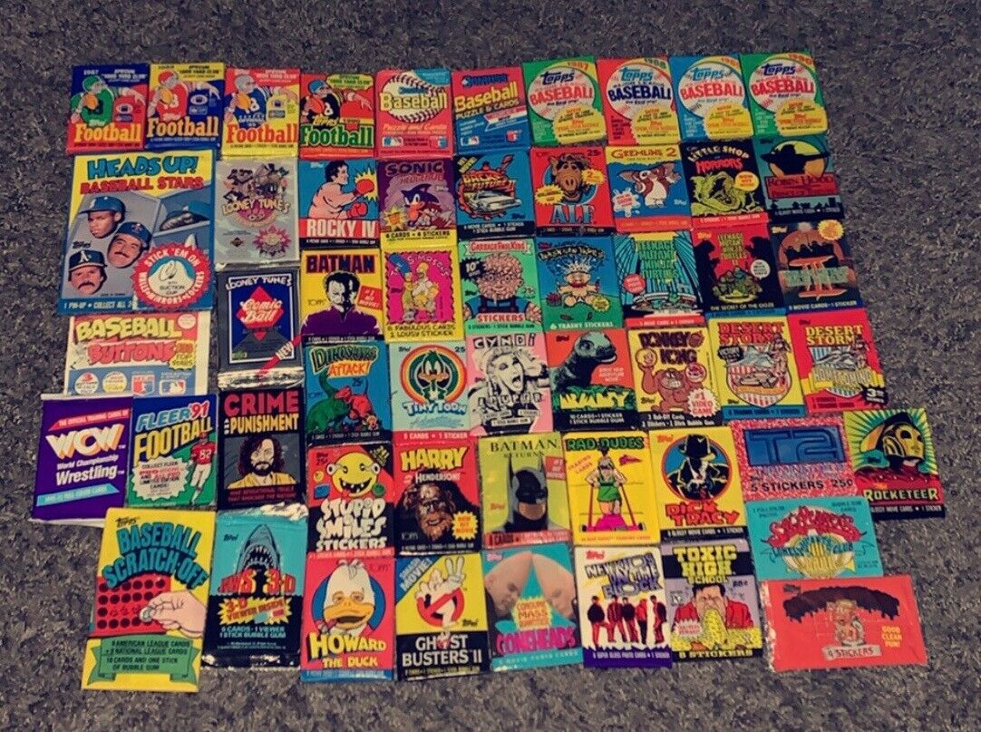 Vintage 70's - 80's - 90's Unopened Wax Pack - You Choose (flat Rate Shipping)