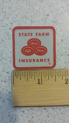 State Farm Insurance Vintage Reflective Bumper Sticker Decal 1.5"