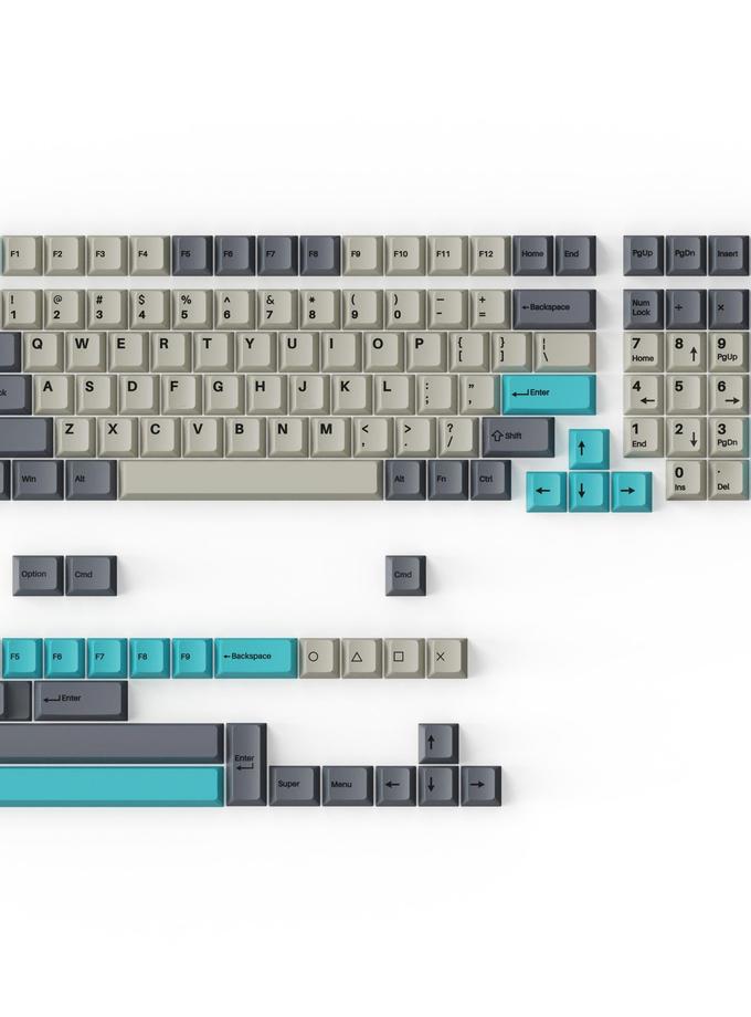 Cherry Profile Double - Shot PBT Full Set Keycaps - Dolch Blue Best Buy