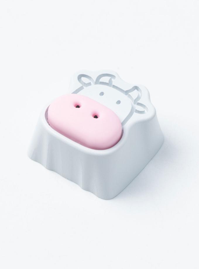 Cute Cows Aluminum Alloy Artisan Keycap High Quality