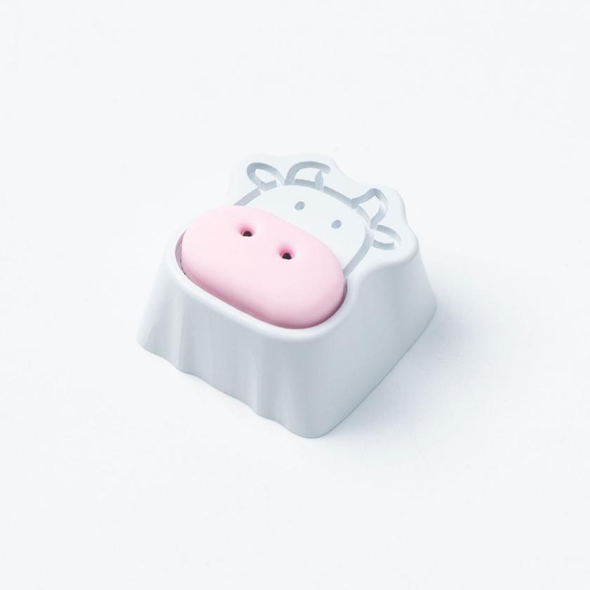 Cute Cows Aluminum Alloy Artisan Keycap High Quality