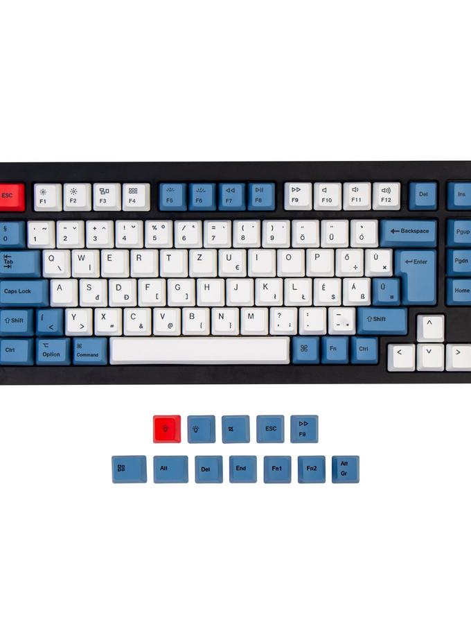 ISO & ANSI Q1 & Q1 Pro & Q2 & Q2 Pro & V1 & V2 & K2 & K2 Pro OEM Dye-Sub PBT Keycap Set - Blue High Quality