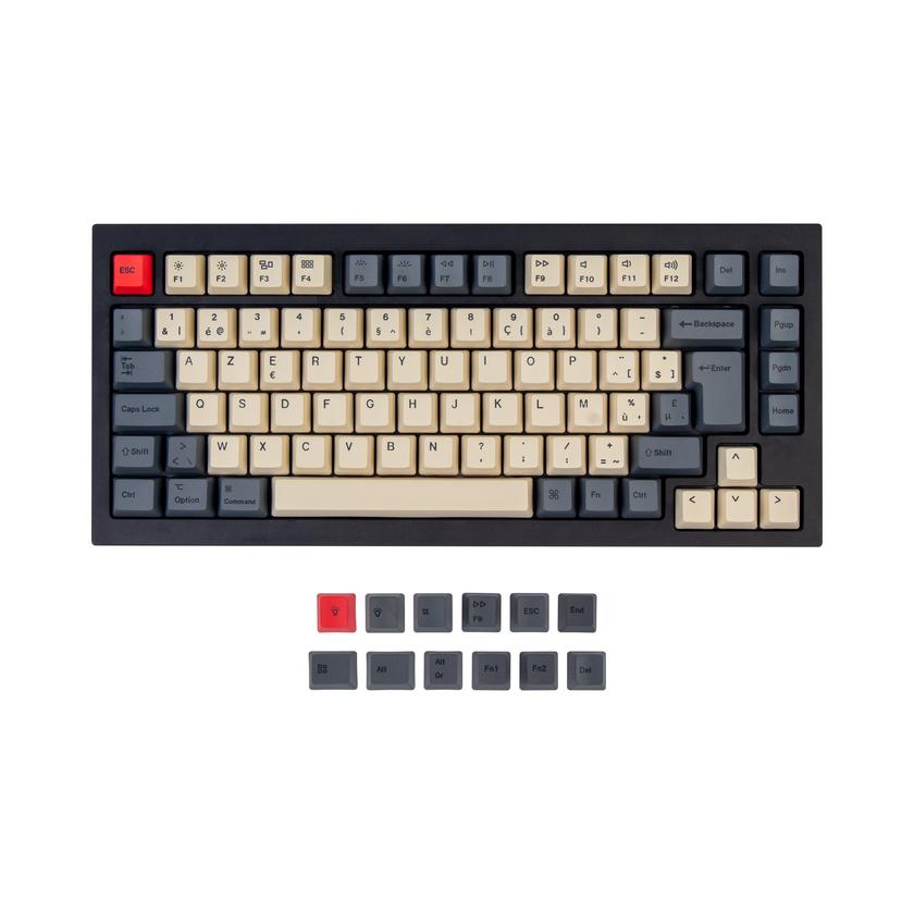 ISO & ANSI Q1 & Q1 Pro & Q2 & Q2 Pro & V1 & V2 & K2 & K2 Pro OEM Dye-Sub PBT Keycap Set - Carbon Best Price