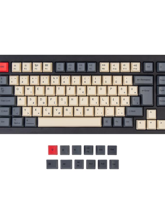 ISO & ANSI Q1 & Q1 Pro & Q2 & Q2 Pro & V1 & V2 & K2 & K2 Pro OEM Dye-Sub PBT Keycap Set - Carbon Best Price