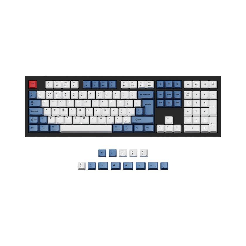 ISO & ANSI Q3 & Q4 & Q4 Pro & Q6 & Q6 Pro & V3 & V4 & V6 & K8 & K8 Pro OEM Dye-Sub PBT Keycap Set - Blue New Arrival