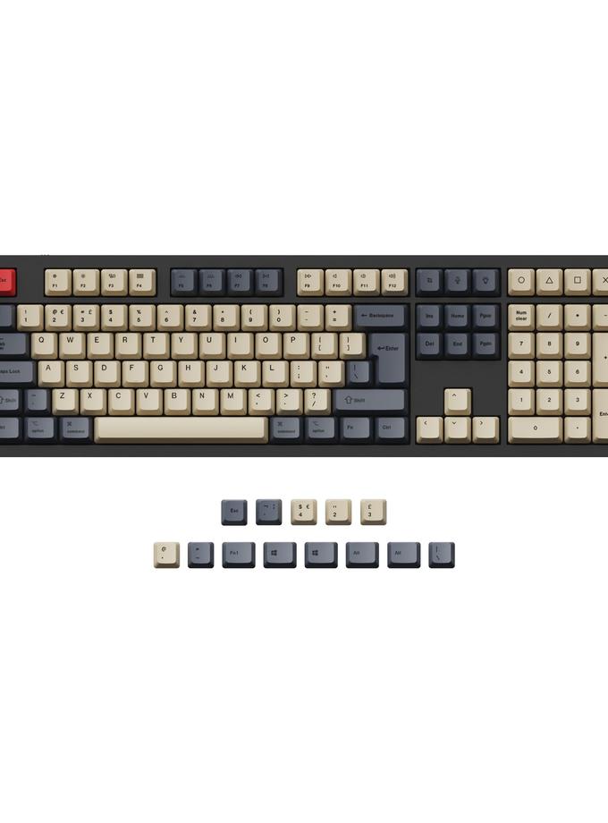 ISO & ANSI Q3 & Q4 & Q4 Pro & Q6 & Q6 Pro & V3 & V4 & V6 & K8 & K8 Pro OEM Dye-Sub PBT Keycap Set - Carbon On Sale