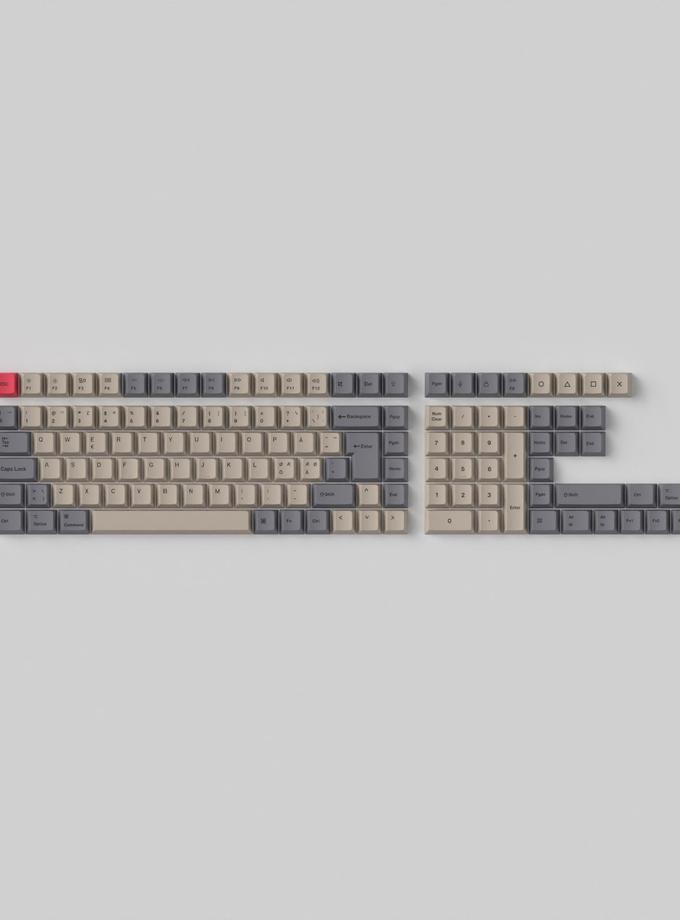 ISO Cherry Profile Dye-Sub PBT Full Set Keycap Set - Carbon Vibe Free shipping