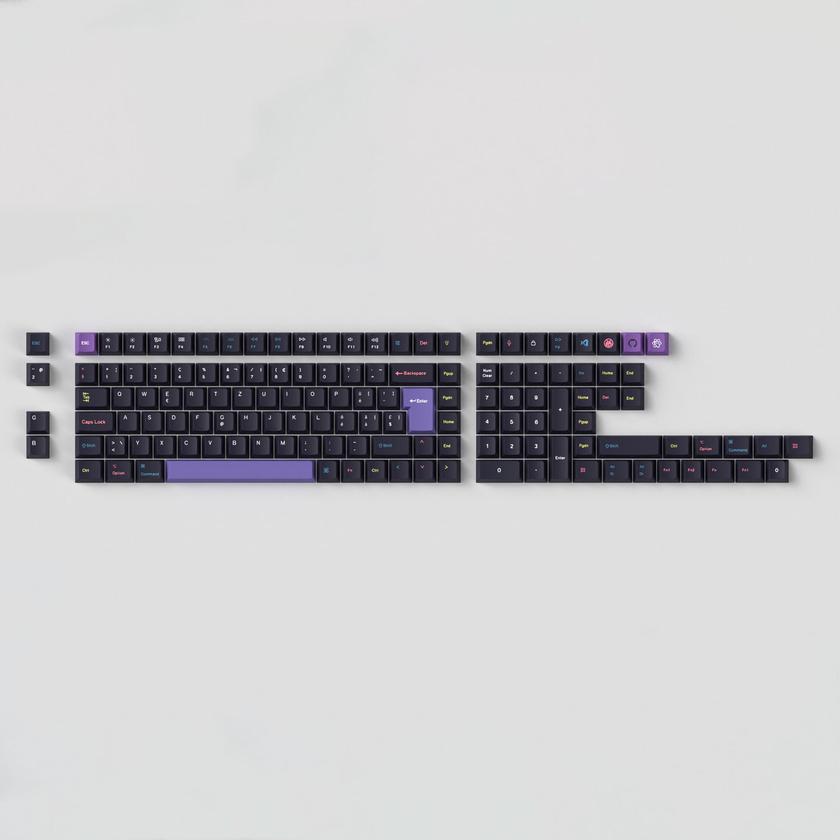 ISO Cherry Profile Dye-Sub PBT Full Set Keycap Set - Developer New Arrival