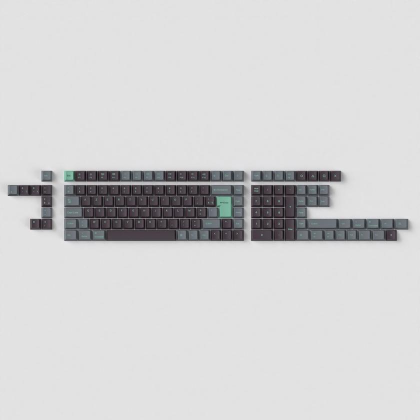 ISO Cherry Profile Dye-Sub PBT Full Set Keycap Set - Hacker Mint Best Seller