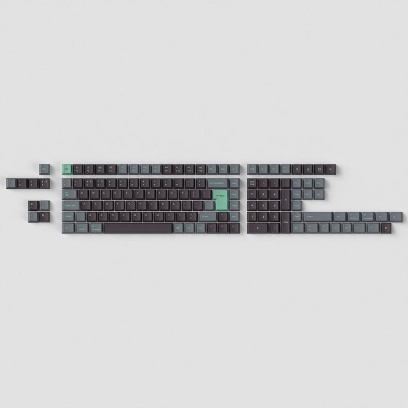 ISO Cherry Profile Dye-Sub PBT Full Set Keycap Set - Hacker Mint Best Seller