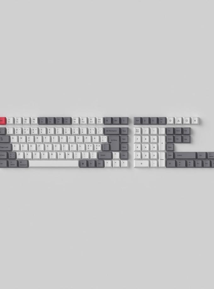 ISO Cherry Profile Dye-Sub PBT Full Set Keycap Set - Retro On Sale