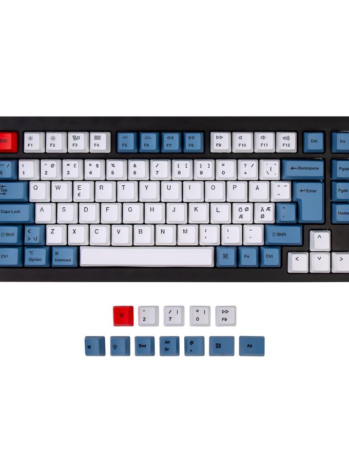 ISO Q1 & Q1 Pro & V1 & K2 & K2 Pro OEM Dye-Sub PBT Keycap Set - Blue For Sale