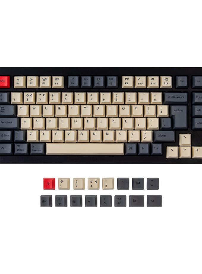 ISO Q1 & Q1 Pro & V1 & K2 & K2 Pro OEM Dye-Sub PBT Keycap Set - Carbon For Sale