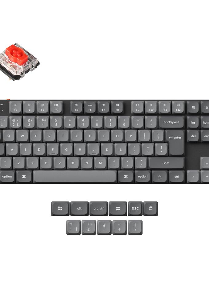 Keychron K1 Max QMK Wireless Custom Mechanical Keyboard ISO Layout Collection For Sale