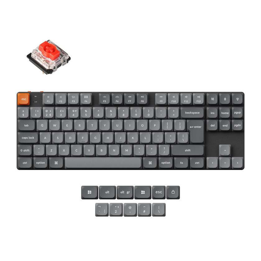 Keychron K1 Max QMK Wireless Custom Mechanical Keyboard ISO Layout Collection For Sale