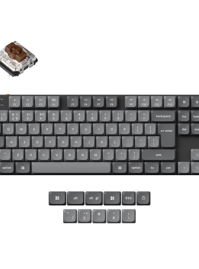 Keychron K1 Max QMK Wireless Custom Mechanical Keyboard ISO Layout Collection For Sale