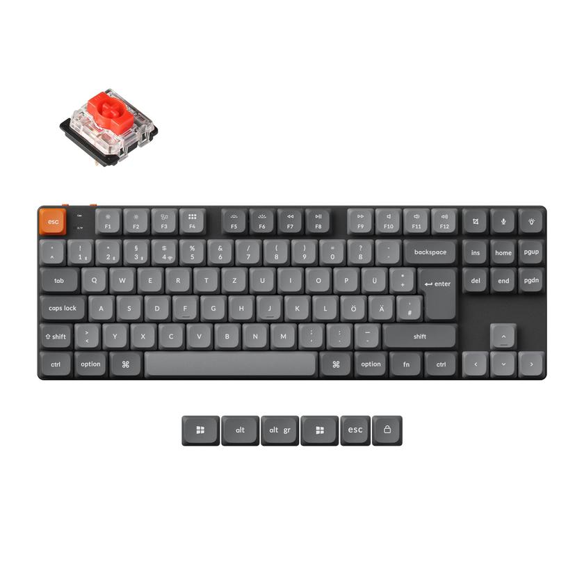 Keychron K1 Max QMK Wireless Custom Mechanical Keyboard ISO Layout Collection For Sale