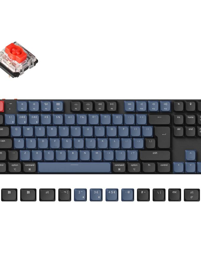 Keychron K1 Pro QMK/VIA Wireless Custom Mechanical Keyboard ISO Layout Collection Free shipping