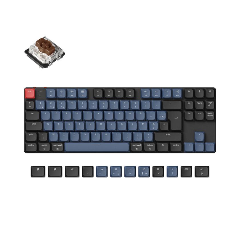 Keychron K1 Pro QMK/VIA Wireless Custom Mechanical Keyboard ISO Layout Collection Free shipping