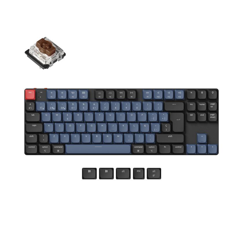 Keychron K1 Pro QMK/VIA Wireless Custom Mechanical Keyboard ISO Layout Collection Free shipping