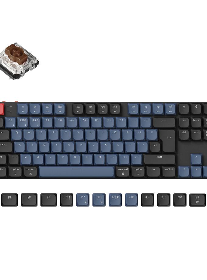 Keychron K1 Pro QMK/VIA Wireless Custom Mechanical Keyboard ISO Layout Collection Free shipping