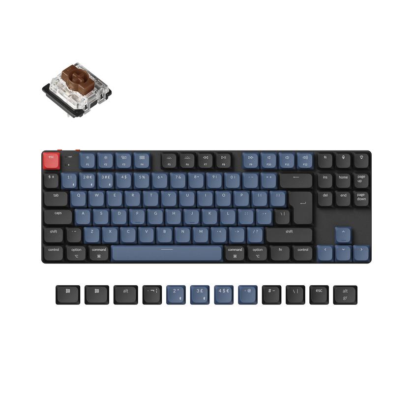 Keychron K1 Pro QMK/VIA Wireless Custom Mechanical Keyboard ISO Layout Collection Free shipping