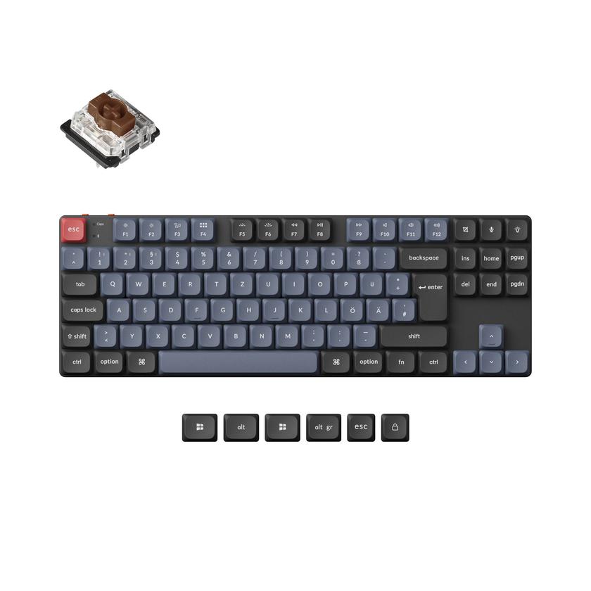 Keychron K1 Pro QMK/VIA Wireless Custom Mechanical Keyboard ISO Layout Collection Free shipping