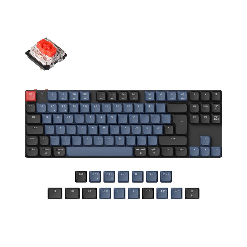 Keychron K1 Pro QMK/VIA Wireless Custom Mechanical Keyboard ISO Layout Collection Free shipping