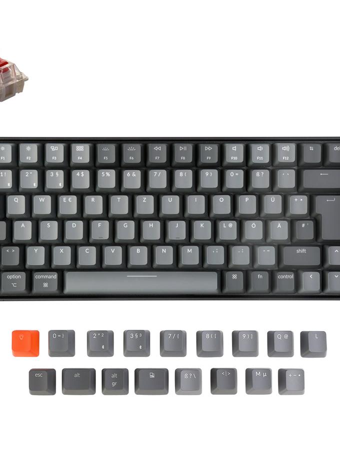 Keychron K2 Wireless Mechanical Keyboard (German ISO-DE Layout) - Version 2 Same Day Delivery