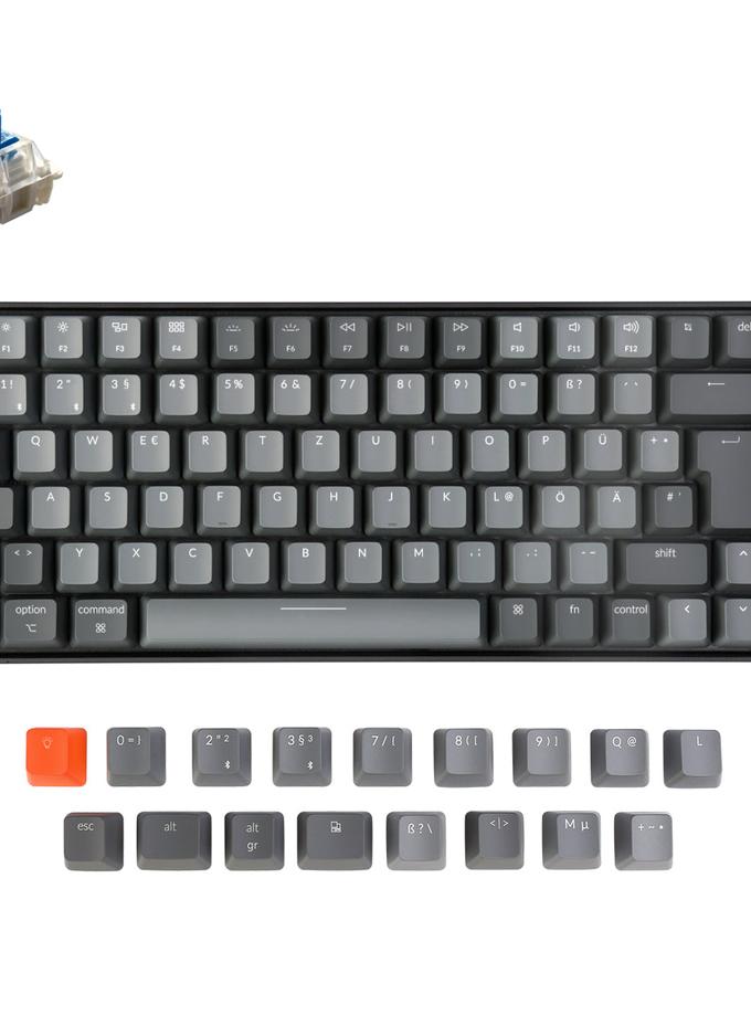 Keychron K2 Wireless Mechanical Keyboard (German ISO-DE Layout) - Version 2 Same Day Delivery