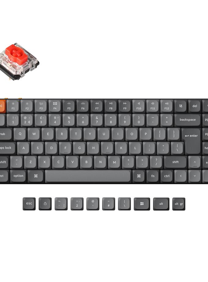 Keychron K3 Max QMK/VIA Wireless Custom Mechanical Keyboard ISO Layout Collection On Sale