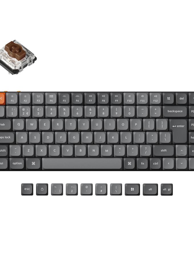 Keychron K3 Max QMK/VIA Wireless Custom Mechanical Keyboard ISO Layout Collection On Sale