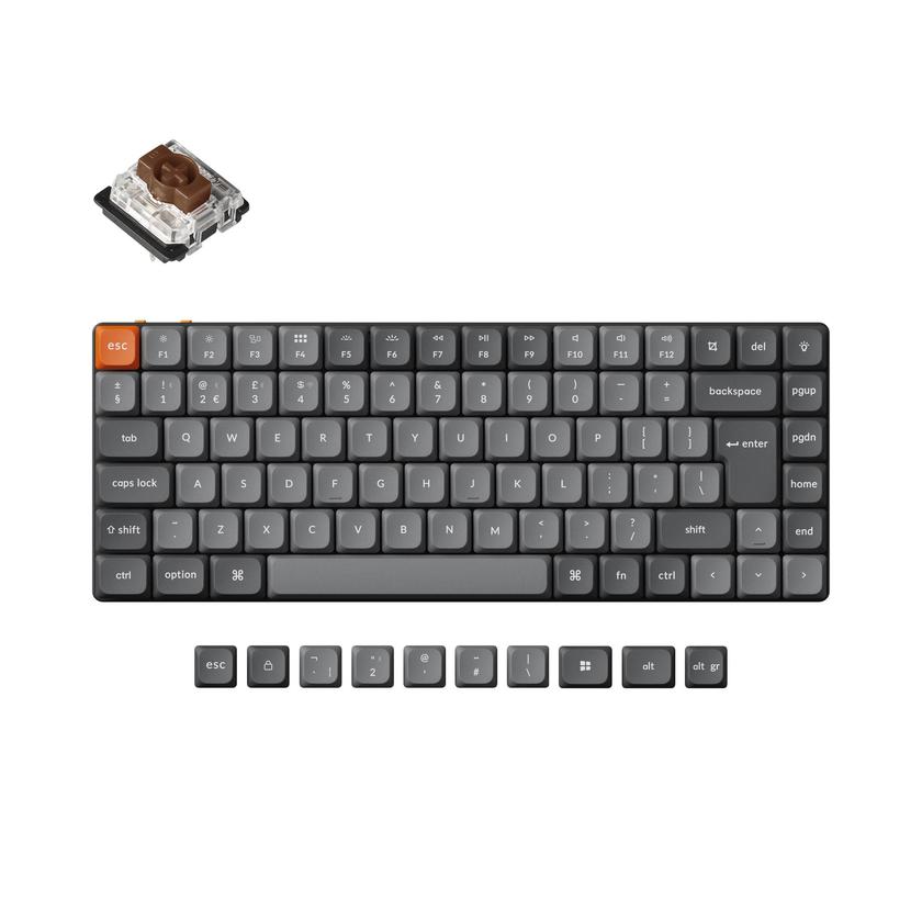 Keychron K3 Max QMK/VIA Wireless Custom Mechanical Keyboard ISO Layout Collection On Sale