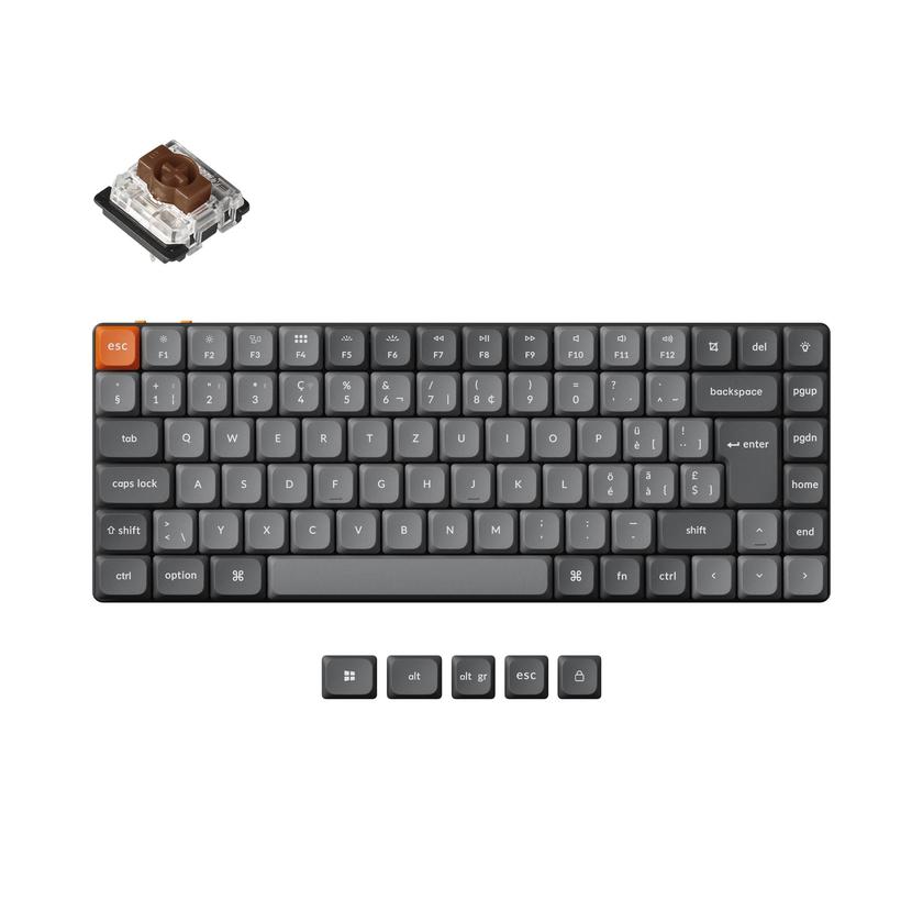 Keychron K3 Max QMK/VIA Wireless Custom Mechanical Keyboard ISO Layout Collection On Sale