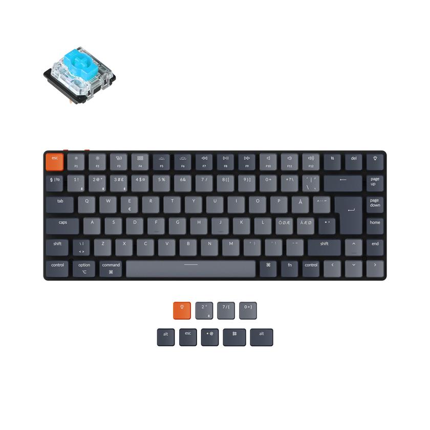 Keychron K3 Ultra-slim Wireless Mechanical Keyboard (Nordic ISO Layout) - Version 2 For Sale