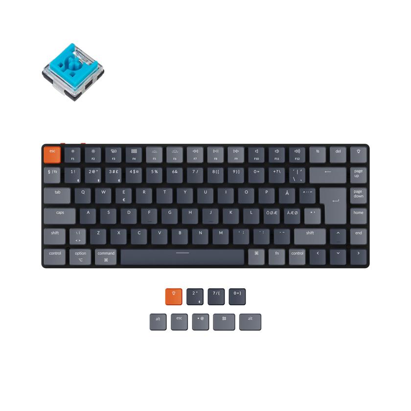 Keychron K3 Ultra-slim Wireless Mechanical Keyboard (Nordic ISO Layout) - Version 2 For Sale