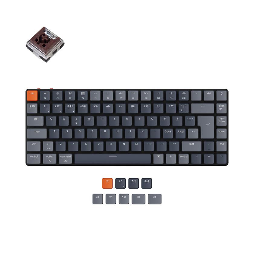 Keychron K3 Ultra-slim Wireless Mechanical Keyboard (Nordic ISO Layout) - Version 2 For Sale