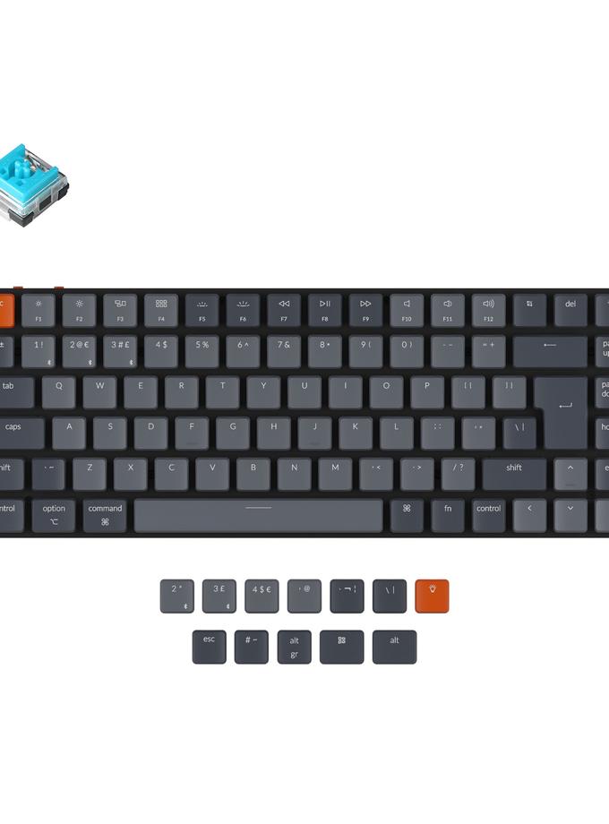 Keychron K3 Ultra-slim Wireless Mechanical Keyboard (UK ISO Layout) - Version 2 High Quality