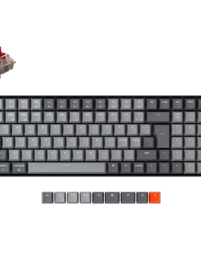 Keychron K4 Wireless Mechanical Keyboard (Nordic ISO Layout) - Version 2 For Sale