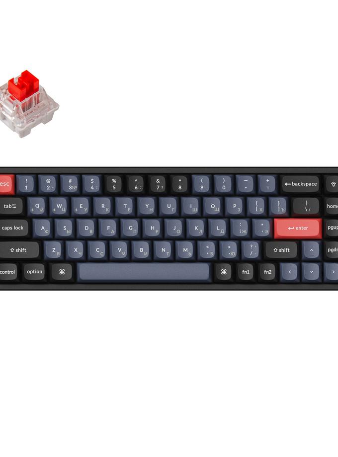 Keychron K6 Pro QMK/VIA Wireless Custom Mechanical Keyboard Russian Layout Free shipping