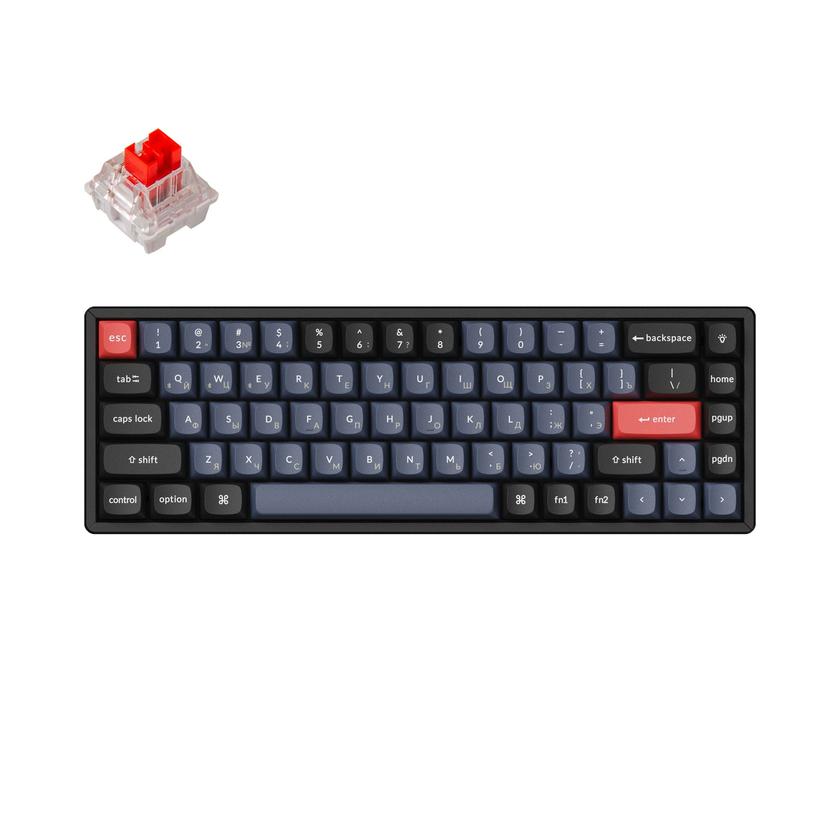 Keychron K6 Pro QMK/VIA Wireless Custom Mechanical Keyboard Russian Layout Free shipping