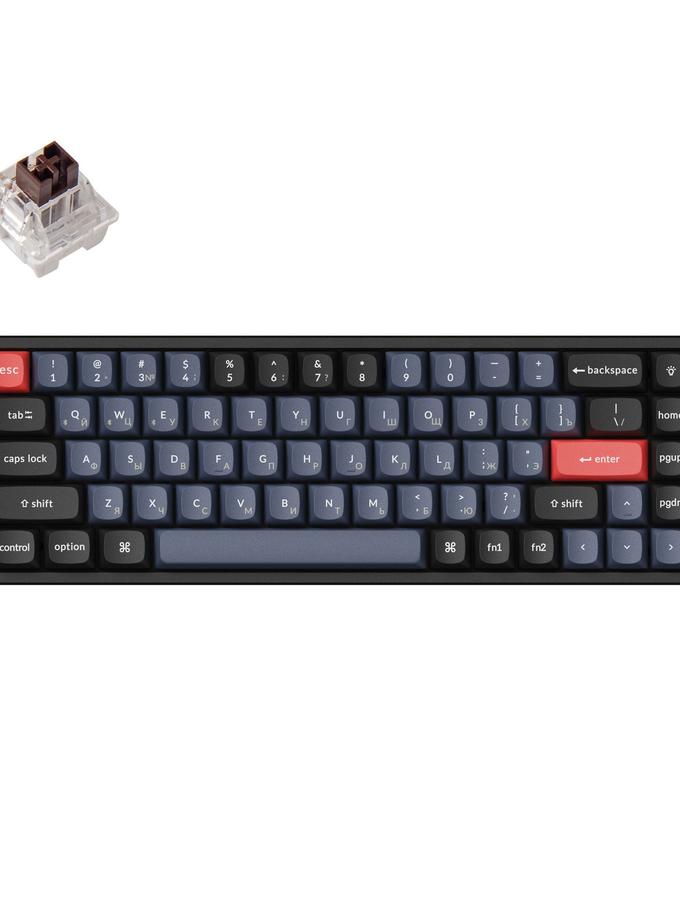 Keychron K6 Pro QMK/VIA Wireless Custom Mechanical Keyboard Russian Layout Free shipping