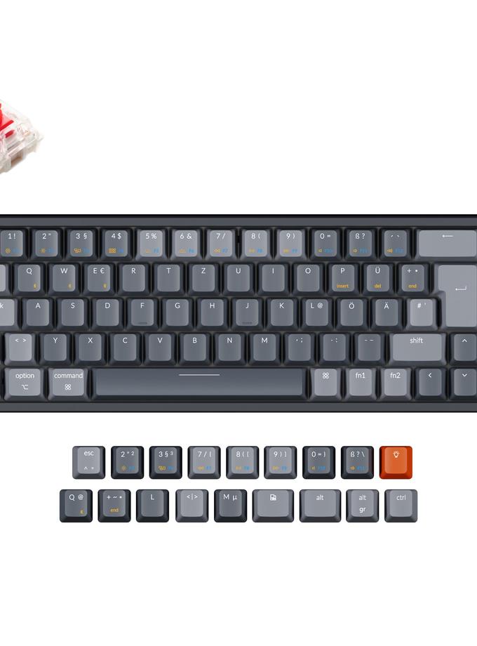 Keychron K6 Wireless Mechanical Keyboard (German ISO-DE Layout) Free shipping