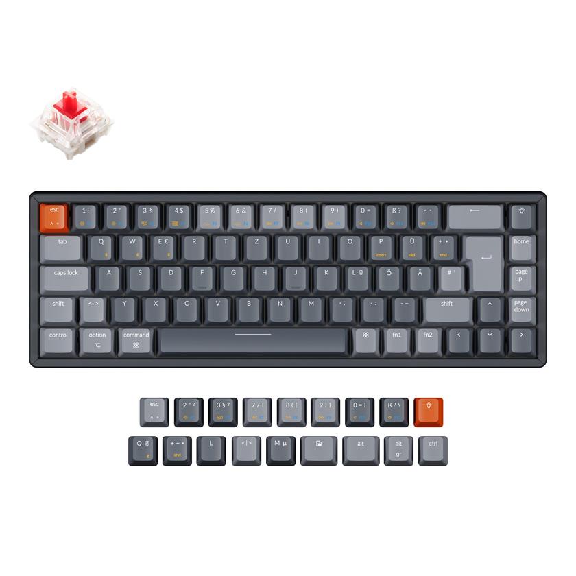 Keychron K6 Wireless Mechanical Keyboard (German ISO-DE Layout) Free shipping