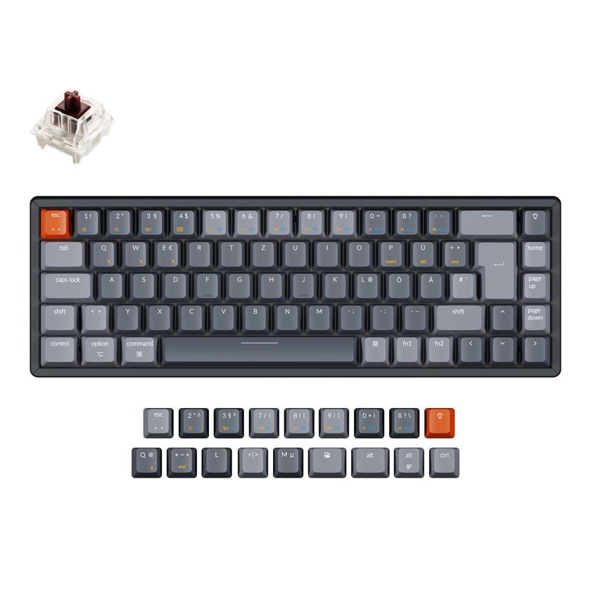 Keychron K6 Wireless Mechanical Keyboard (German ISO-DE Layout) Free shipping