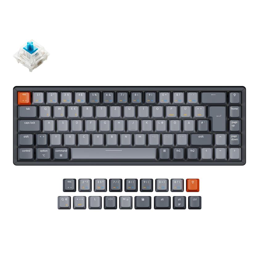 Keychron K6 Wireless Mechanical Keyboard (German ISO-DE Layout) Free shipping