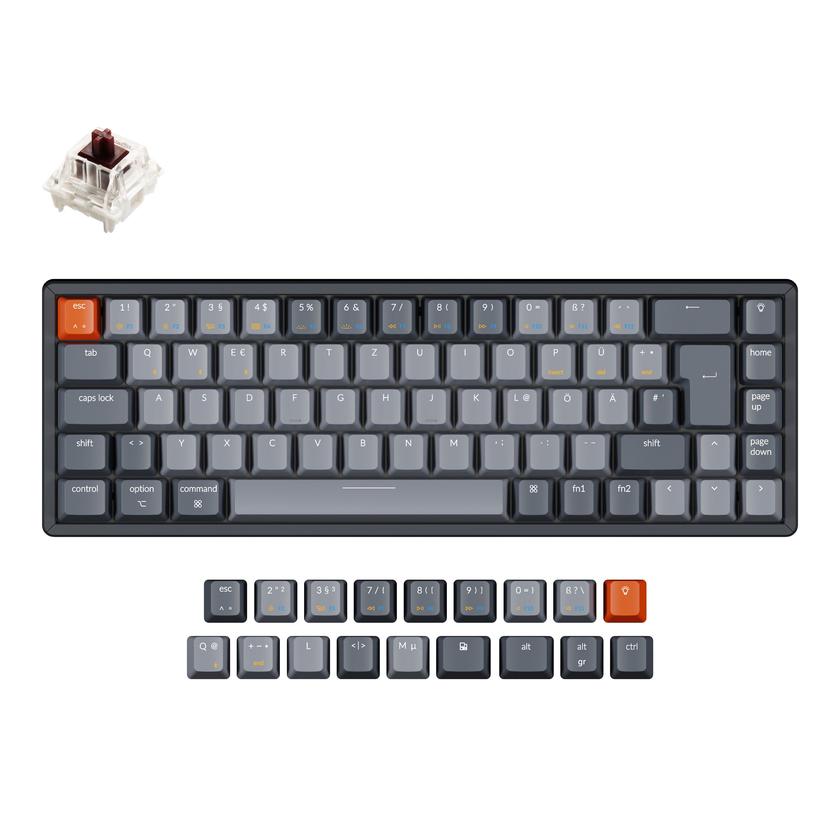 Keychron K6 Wireless Mechanical Keyboard (German ISO-DE Layout) Free shipping