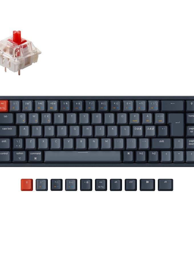 Keychron K6 Wireless Mechanical Keyboard (Nordic ISO Layout) Same Day Delivery